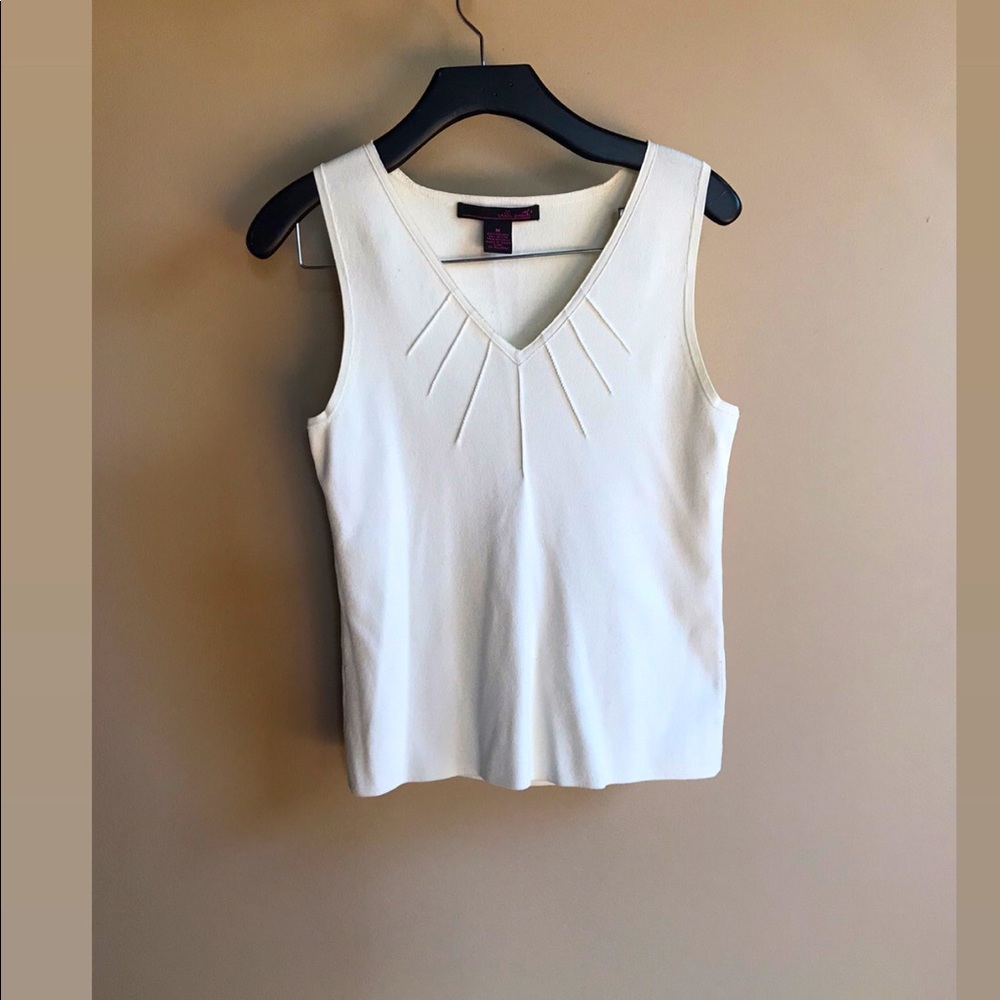 🤍Willi Smith spandex shirt w/V-neck detail M